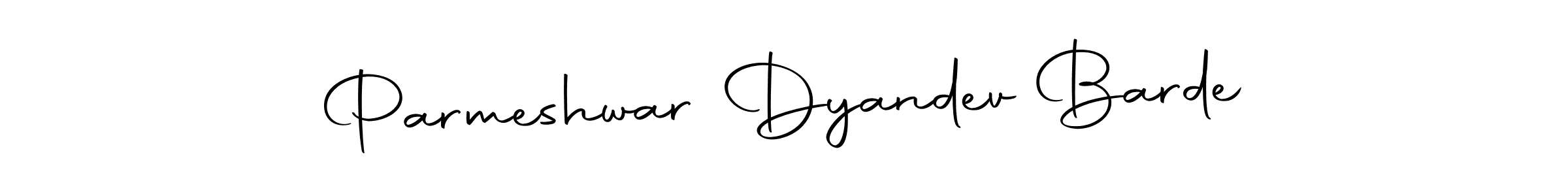 How to make Parmeshwar Dyandev Barde name signature. Use Autography-DOLnW style for creating short signs online. This is the latest handwritten sign. Parmeshwar Dyandev Barde signature style 10 images and pictures png