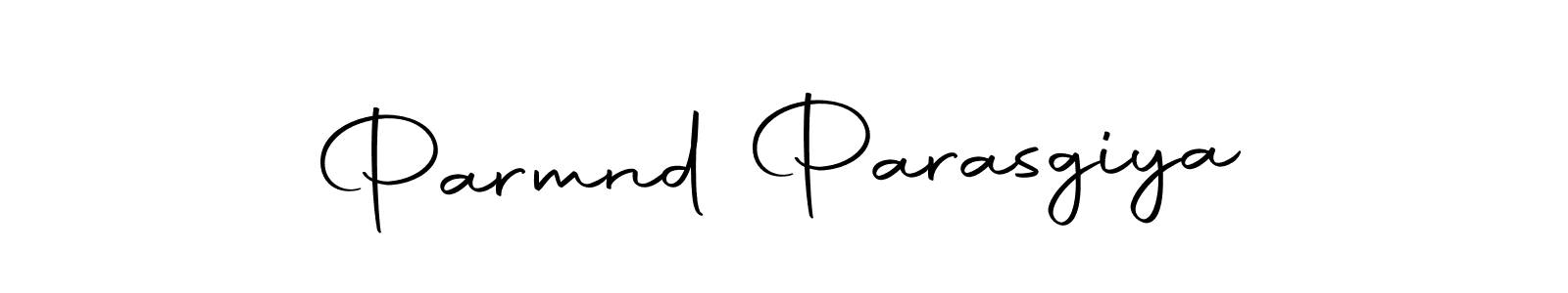 How to make Parmnd Parasgiya name signature. Use Autography-DOLnW style for creating short signs online. This is the latest handwritten sign. Parmnd Parasgiya signature style 10 images and pictures png