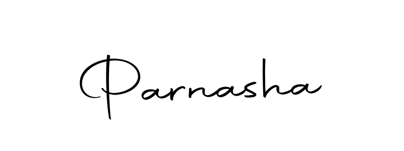 Design your own signature with our free online signature maker. With this signature software, you can create a handwritten (Autography-DOLnW) signature for name Parnasha. Parnasha signature style 10 images and pictures png