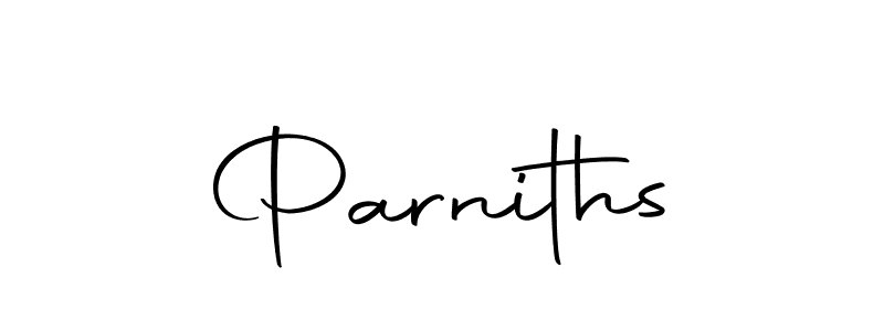 Similarly Autography-DOLnW is the best handwritten signature design. Signature creator online .You can use it as an online autograph creator for name Parniths. Parniths signature style 10 images and pictures png