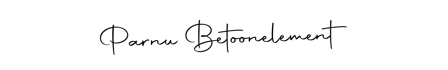 How to make Parnu Betoonelement name signature. Use Autography-DOLnW style for creating short signs online. This is the latest handwritten sign. Parnu Betoonelement signature style 10 images and pictures png