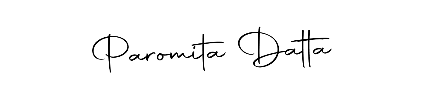 Create a beautiful signature design for name Paromita Datta. With this signature (Autography-DOLnW) fonts, you can make a handwritten signature for free. Paromita Datta signature style 10 images and pictures png
