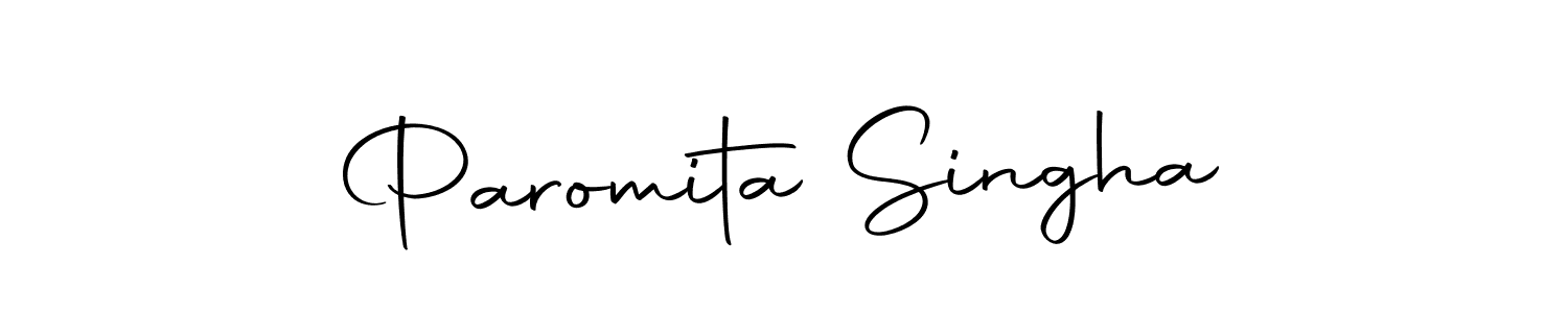 How to make Paromita Singha name signature. Use Autography-DOLnW style for creating short signs online. This is the latest handwritten sign. Paromita Singha signature style 10 images and pictures png