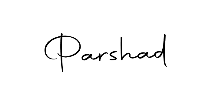 Use a signature maker to create a handwritten signature online. With this signature software, you can design (Autography-DOLnW) your own signature for name Parshad. Parshad signature style 10 images and pictures png