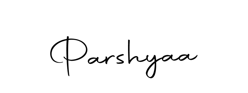 Create a beautiful signature design for name Parshyaa. With this signature (Autography-DOLnW) fonts, you can make a handwritten signature for free. Parshyaa signature style 10 images and pictures png