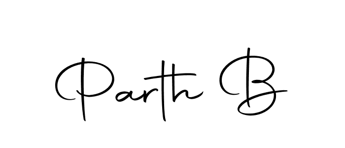 The best way (Autography-DOLnW) to make a short signature is to pick only two or three words in your name. The name Parth B include a total of six letters. For converting this name. Parth B signature style 10 images and pictures png