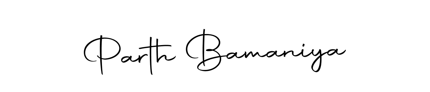 Make a beautiful signature design for name Parth Bamaniya. Use this online signature maker to create a handwritten signature for free. Parth Bamaniya signature style 10 images and pictures png