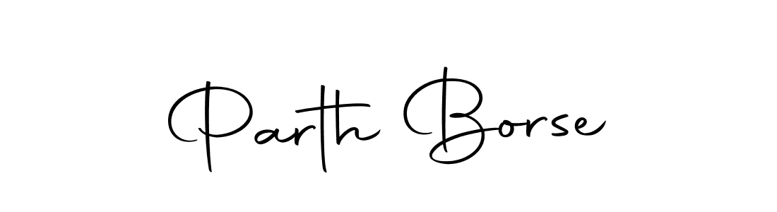 Create a beautiful signature design for name Parth Borse. With this signature (Autography-DOLnW) fonts, you can make a handwritten signature for free. Parth Borse signature style 10 images and pictures png