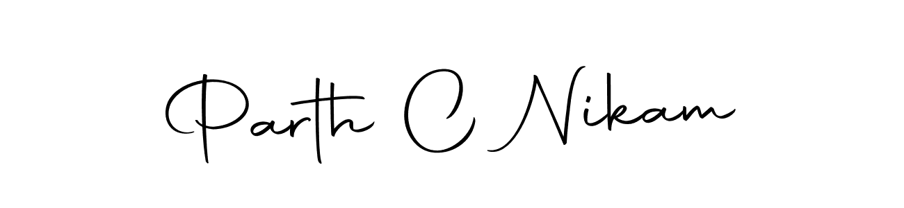 The best way (Autography-DOLnW) to make a short signature is to pick only two or three words in your name. The name Parth C Nikam include a total of six letters. For converting this name. Parth C Nikam signature style 10 images and pictures png