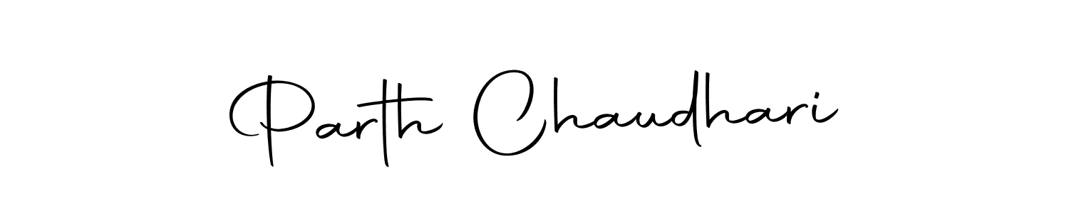 Make a beautiful signature design for name Parth Chaudhari. Use this online signature maker to create a handwritten signature for free. Parth Chaudhari signature style 10 images and pictures png