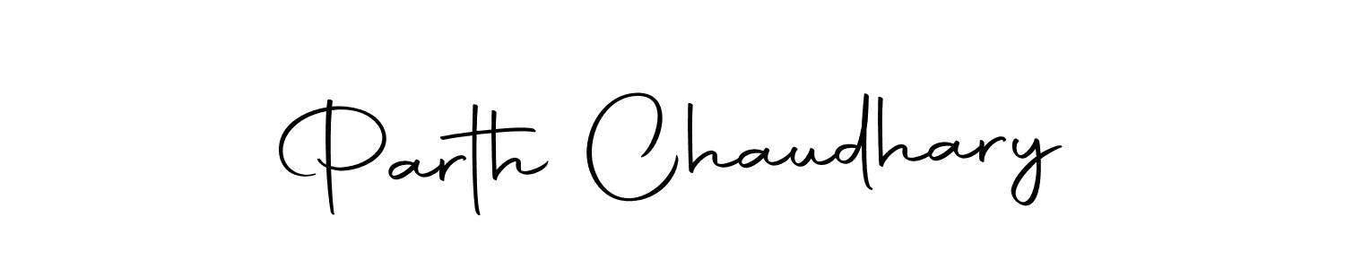 Design your own signature with our free online signature maker. With this signature software, you can create a handwritten (Autography-DOLnW) signature for name Parth Chaudhary. Parth Chaudhary signature style 10 images and pictures png