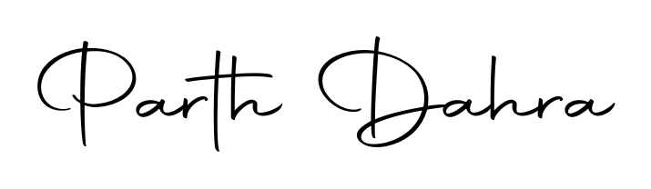Style your name Parth Dahra with confidence using Autography-DOLnW signature design. Simple, elegant, and ready for immediate document use. Parth Dahra signature style 10 images and pictures png