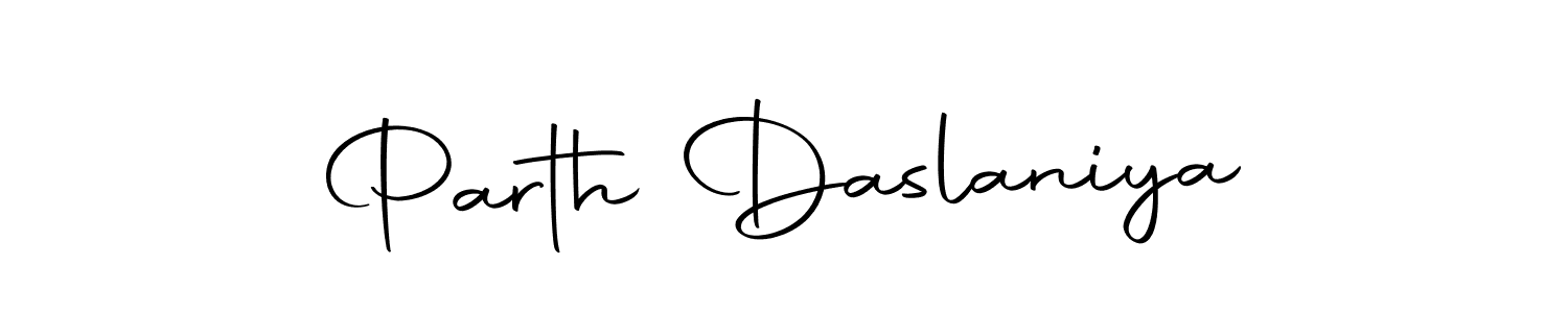 Create a beautiful signature design for name Parth Daslaniya. With this signature (Autography-DOLnW) fonts, you can make a handwritten signature for free. Parth Daslaniya signature style 10 images and pictures png