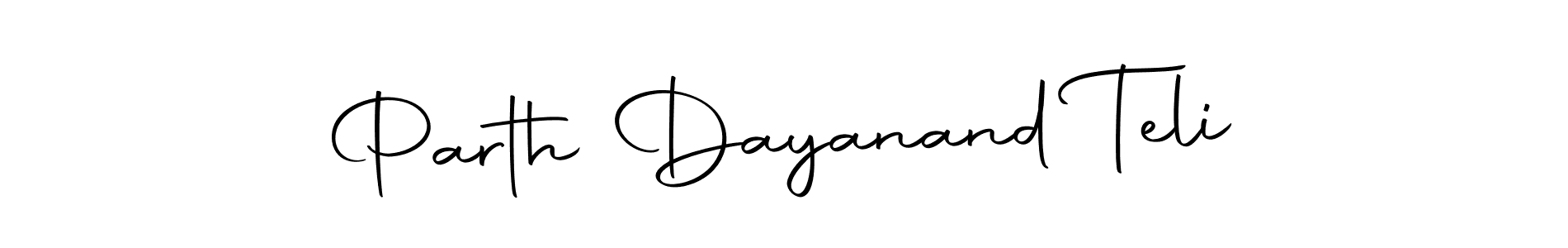 The best way (Autography-DOLnW) to make a short signature is to pick only two or three words in your name. The name Parth Dayanand Teli include a total of six letters. For converting this name. Parth Dayanand Teli signature style 10 images and pictures png