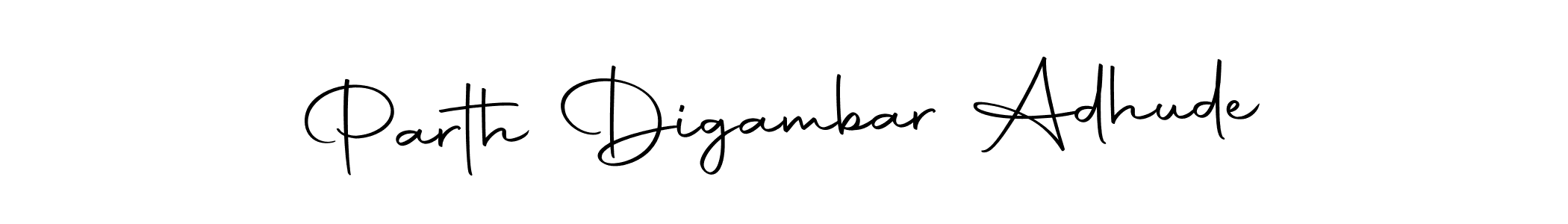 Create a beautiful signature design for name Parth Digambar Adhude. With this signature (Autography-DOLnW) fonts, you can make a handwritten signature for free. Parth Digambar Adhude signature style 10 images and pictures png