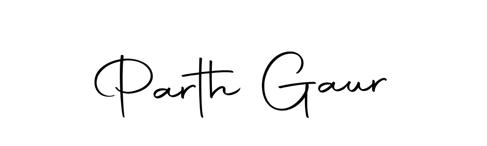 Make a beautiful signature design for name Parth Gaur. Use this online signature maker to create a handwritten signature for free. Parth Gaur signature style 10 images and pictures png