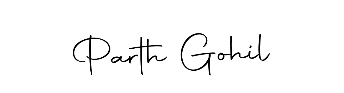 Use a signature maker to create a handwritten signature online. With this signature software, you can design (Autography-DOLnW) your own signature for name Parth Gohil. Parth Gohil signature style 10 images and pictures png