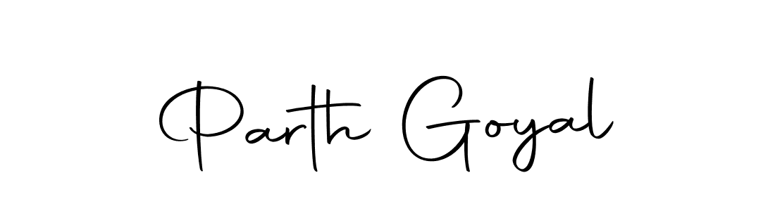 Design your own signature with our free online signature maker. With this signature software, you can create a handwritten (Autography-DOLnW) signature for name Parth Goyal. Parth Goyal signature style 10 images and pictures png