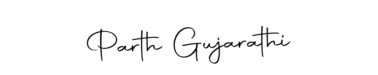 Parth Gujarathi stylish signature style. Best Handwritten Sign (Autography-DOLnW) for my name. Handwritten Signature Collection Ideas for my name Parth Gujarathi. Parth Gujarathi signature style 10 images and pictures png