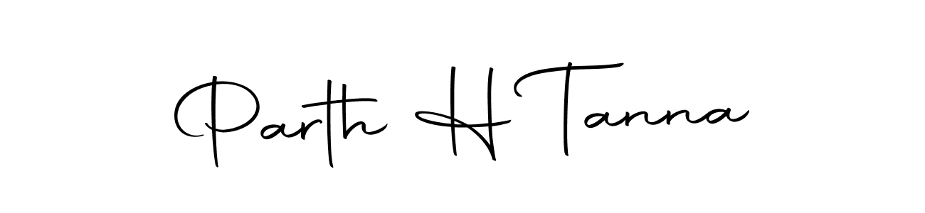 Parth H Tanna stylish signature style. Best Handwritten Sign (Autography-DOLnW) for my name. Handwritten Signature Collection Ideas for my name Parth H Tanna. Parth H Tanna signature style 10 images and pictures png
