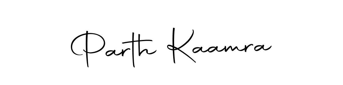 Create a beautiful signature design for name Parth Kaamra. With this signature (Autography-DOLnW) fonts, you can make a handwritten signature for free. Parth Kaamra signature style 10 images and pictures png