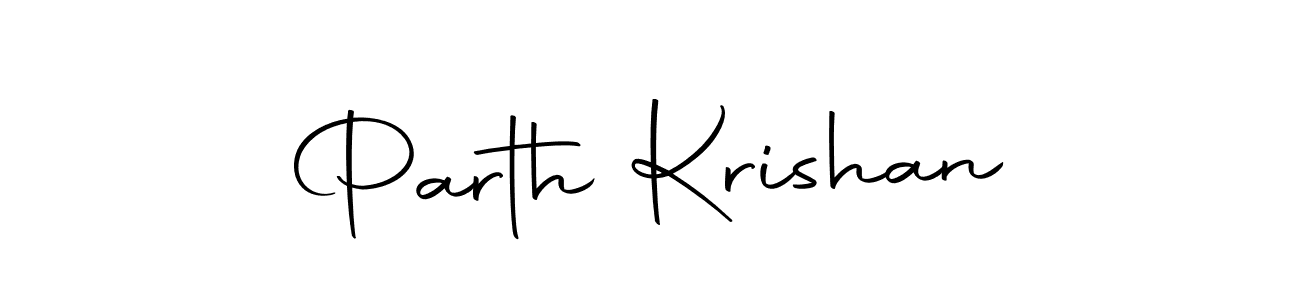 Also we have Parth Krishan name is the best signature style. Create professional handwritten signature collection using Autography-DOLnW autograph style. Parth Krishan signature style 10 images and pictures png