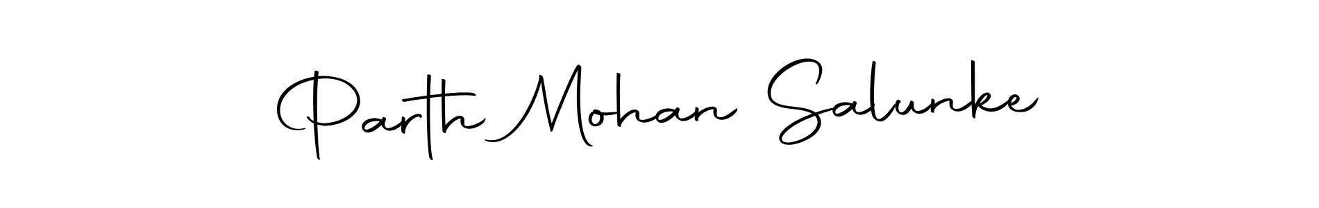 Create a beautiful signature design for name Parth Mohan Salunke. With this signature (Autography-DOLnW) fonts, you can make a handwritten signature for free. Parth Mohan Salunke signature style 10 images and pictures png