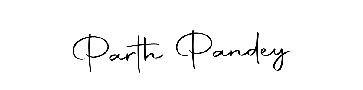 How to make Parth Pandey name signature. Use Autography-DOLnW style for creating short signs online. This is the latest handwritten sign. Parth Pandey signature style 10 images and pictures png