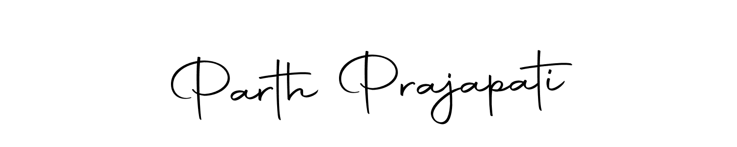 Create a beautiful signature design for name Parth Prajapati. With this signature (Autography-DOLnW) fonts, you can make a handwritten signature for free. Parth Prajapati signature style 10 images and pictures png