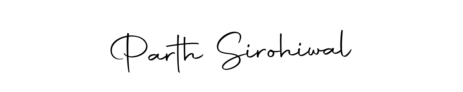 Use a signature maker to create a handwritten signature online. With this signature software, you can design (Autography-DOLnW) your own signature for name Parth Sirohiwal. Parth Sirohiwal signature style 10 images and pictures png