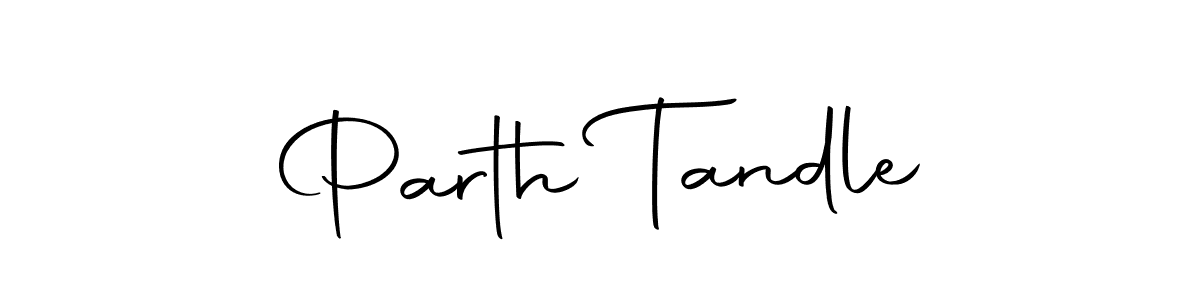 The best way (Autography-DOLnW) to make a short signature is to pick only two or three words in your name. The name Parth Tandle include a total of six letters. For converting this name. Parth Tandle signature style 10 images and pictures png