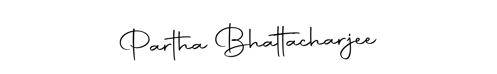 Create a beautiful signature design for name Partha Bhattacharjee. With this signature (Autography-DOLnW) fonts, you can make a handwritten signature for free. Partha Bhattacharjee signature style 10 images and pictures png