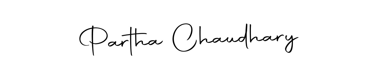 Create a beautiful signature design for name Partha Chaudhary. With this signature (Autography-DOLnW) fonts, you can make a handwritten signature for free. Partha Chaudhary signature style 10 images and pictures png
