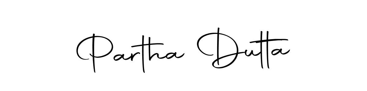 Make a beautiful signature design for name Partha Dutta. With this signature (Autography-DOLnW) style, you can create a handwritten signature for free. Partha Dutta signature style 10 images and pictures png