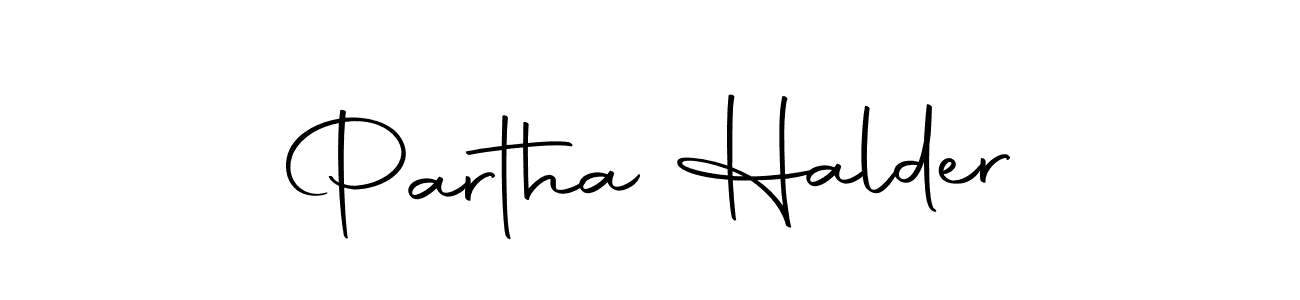 How to make Partha Halder name signature. Use Autography-DOLnW style for creating short signs online. This is the latest handwritten sign. Partha Halder signature style 10 images and pictures png