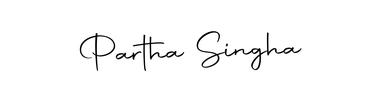 Use a signature maker to create a handwritten signature online. With this signature software, you can design (Autography-DOLnW) your own signature for name Partha Singha. Partha Singha signature style 10 images and pictures png