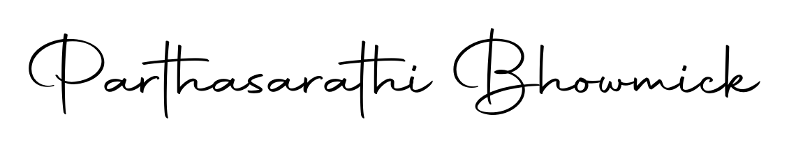 Quickly download Parthasarathi Bhowmick name signature in high-resolution PNG using Autography-DOLnW style. Ready to insert into PDFs and online applications. Parthasarathi Bhowmick signature style 10 images and pictures png