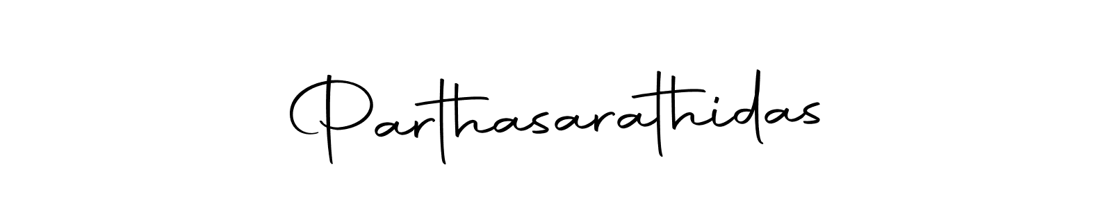 Create a beautiful signature design for name Parthasarathidas. With this signature (Autography-DOLnW) fonts, you can make a handwritten signature for free. Parthasarathidas signature style 10 images and pictures png