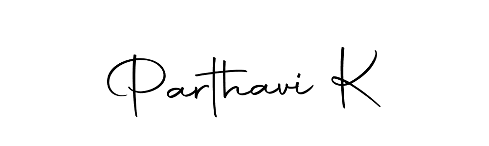 Make a beautiful signature design for name Parthavi K. With this signature (Autography-DOLnW) style, you can create a handwritten signature for free. Parthavi K signature style 10 images and pictures png