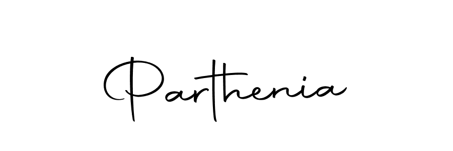 Design your own signature with our free online signature maker. With this signature software, you can create a handwritten (Autography-DOLnW) signature for name Parthenia. Parthenia signature style 10 images and pictures png