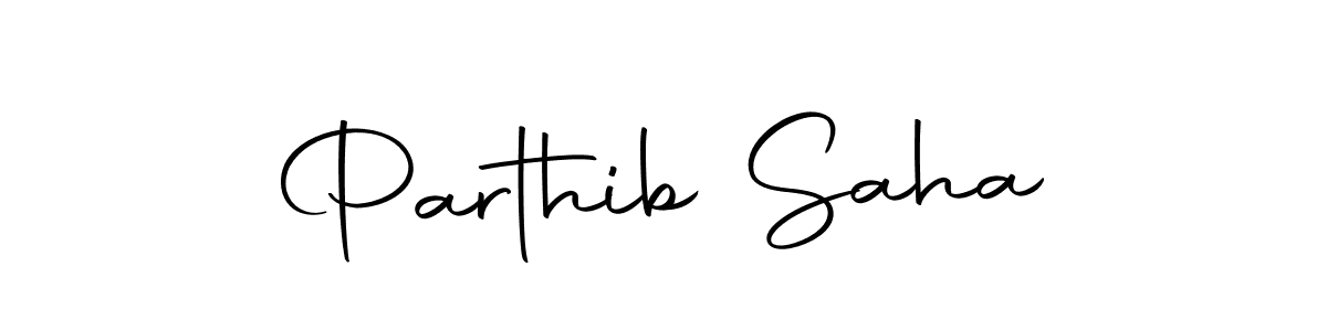 Make a beautiful signature design for name Parthib Saha. Use this online signature maker to create a handwritten signature for free. Parthib Saha signature style 10 images and pictures png