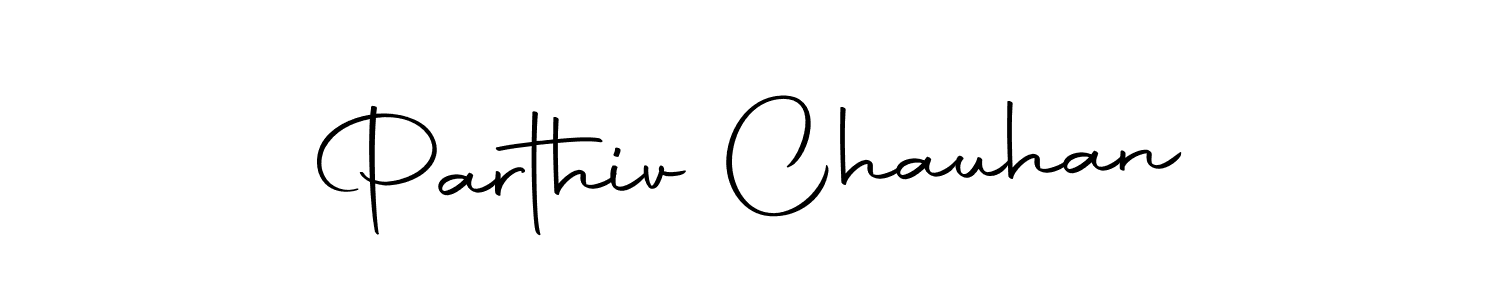 Make a beautiful signature design for name Parthiv Chauhan. Use this online signature maker to create a handwritten signature for free. Parthiv Chauhan signature style 10 images and pictures png