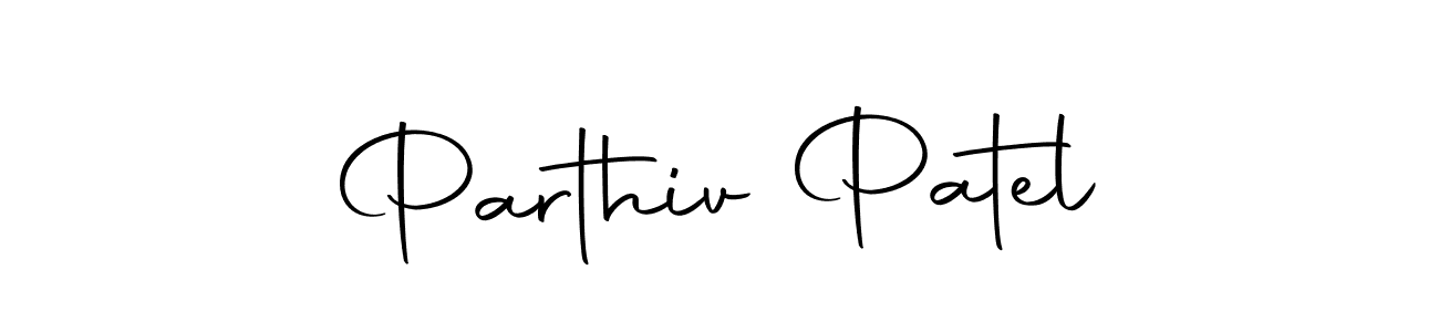 Create a beautiful signature design for name Parthiv Patel. With this signature (Autography-DOLnW) fonts, you can make a handwritten signature for free. Parthiv Patel signature style 10 images and pictures png