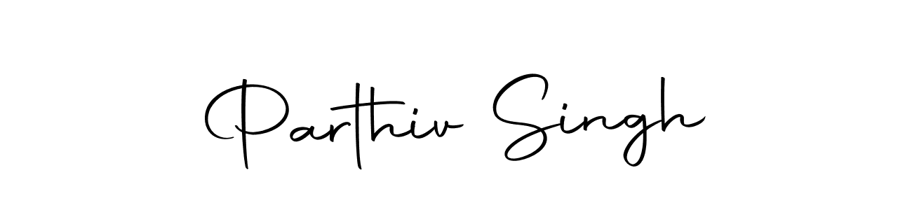 Use a signature maker to create a handwritten signature online. With this signature software, you can design (Autography-DOLnW) your own signature for name Parthiv Singh. Parthiv Singh signature style 10 images and pictures png
