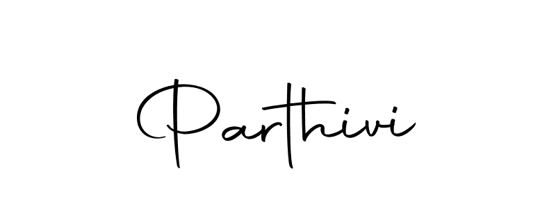 Create a beautiful signature design for name Parthivi. With this signature (Autography-DOLnW) fonts, you can make a handwritten signature for free. Parthivi signature style 10 images and pictures png