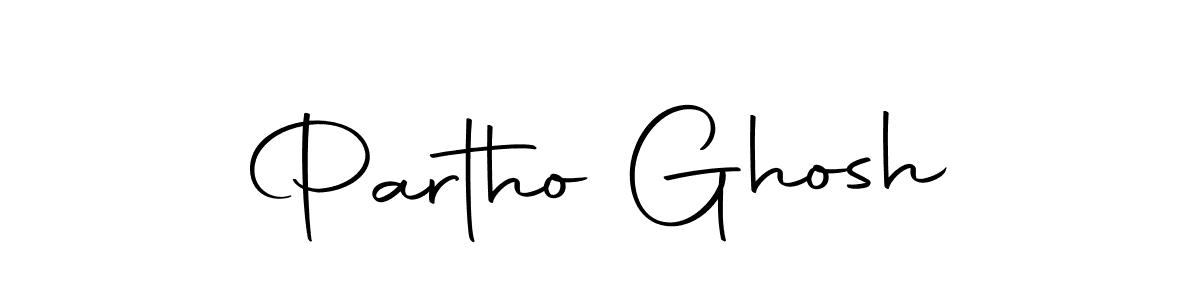 Create a beautiful signature design for name Partho Ghosh. With this signature (Autography-DOLnW) fonts, you can make a handwritten signature for free. Partho Ghosh signature style 10 images and pictures png