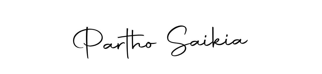 Make a beautiful signature design for name Partho Saikia. With this signature (Autography-DOLnW) style, you can create a handwritten signature for free. Partho Saikia signature style 10 images and pictures png