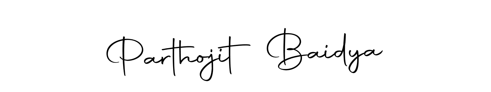 Design your own signature with our free online signature maker. With this signature software, you can create a handwritten (Autography-DOLnW) signature for name Parthojit Baidya. Parthojit Baidya signature style 10 images and pictures png