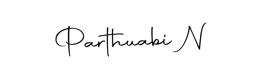 How to make Parthuabi N signature? Autography-DOLnW is a professional autograph style. Create handwritten signature for Parthuabi N name. Parthuabi N signature style 10 images and pictures png
