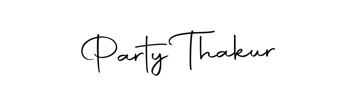 You should practise on your own different ways (Autography-DOLnW) to write your name (Party Thakur) in signature. don't let someone else do it for you. Party Thakur signature style 10 images and pictures png